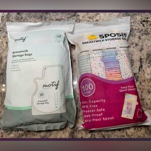 200pc breast milk storage bags